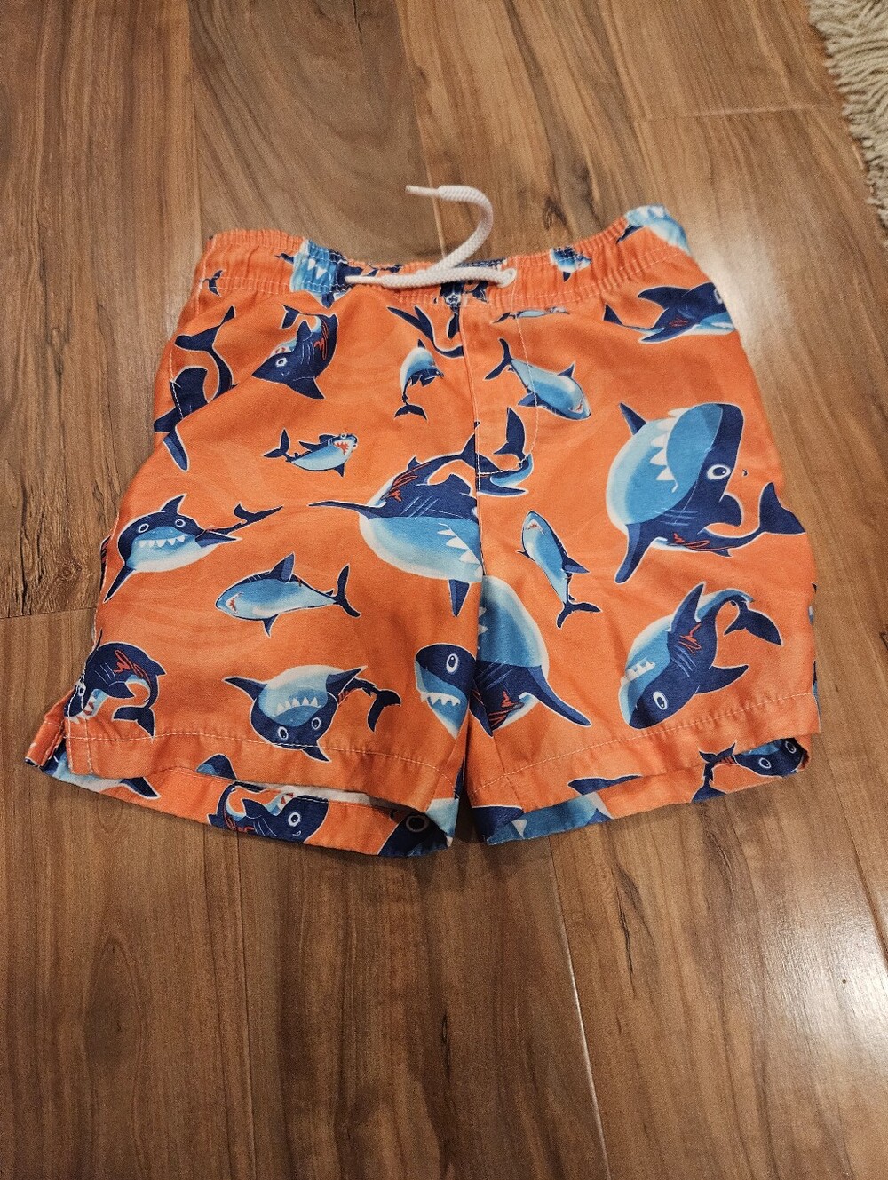 Kids Childrens Place Orange Shark Swim Shorts 3t